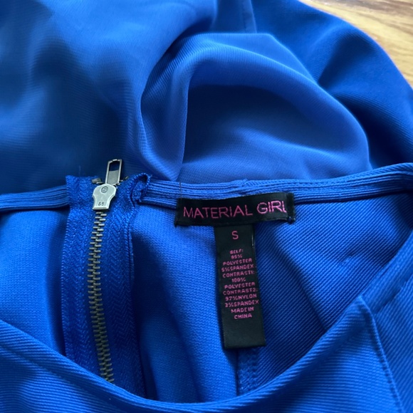 Material Girl NWOT  Hi-Lo Mixed Media Dress (S) - Picture 4 of 14